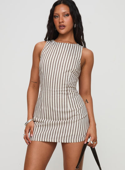 Yumiko | Striped Mini Dress