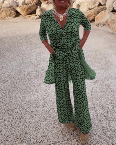 Amalia | Vintage Two-Piece Printed Set