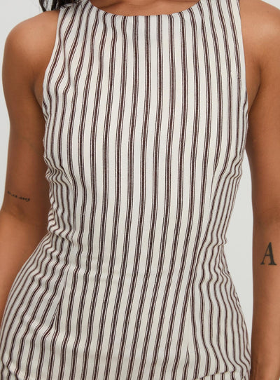 Yumiko | Striped Mini Dress