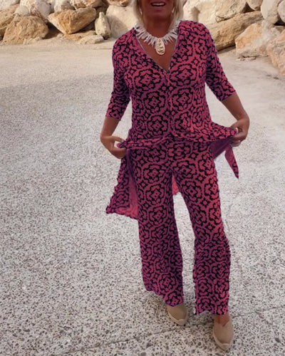 Amalia | Vintage Two-Piece Printed Set