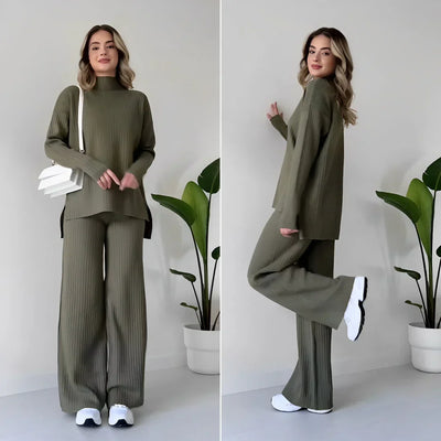 IVORY | CHICH TURTLENECK TWO PIECE