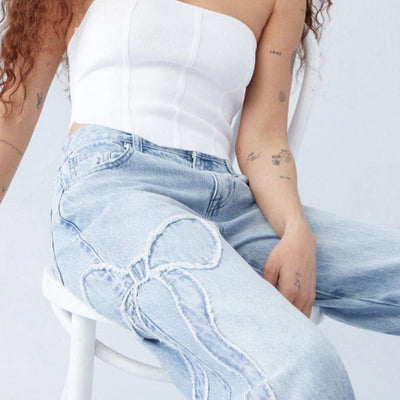 Straight-Leg Denim Jeans – Urban Street Style