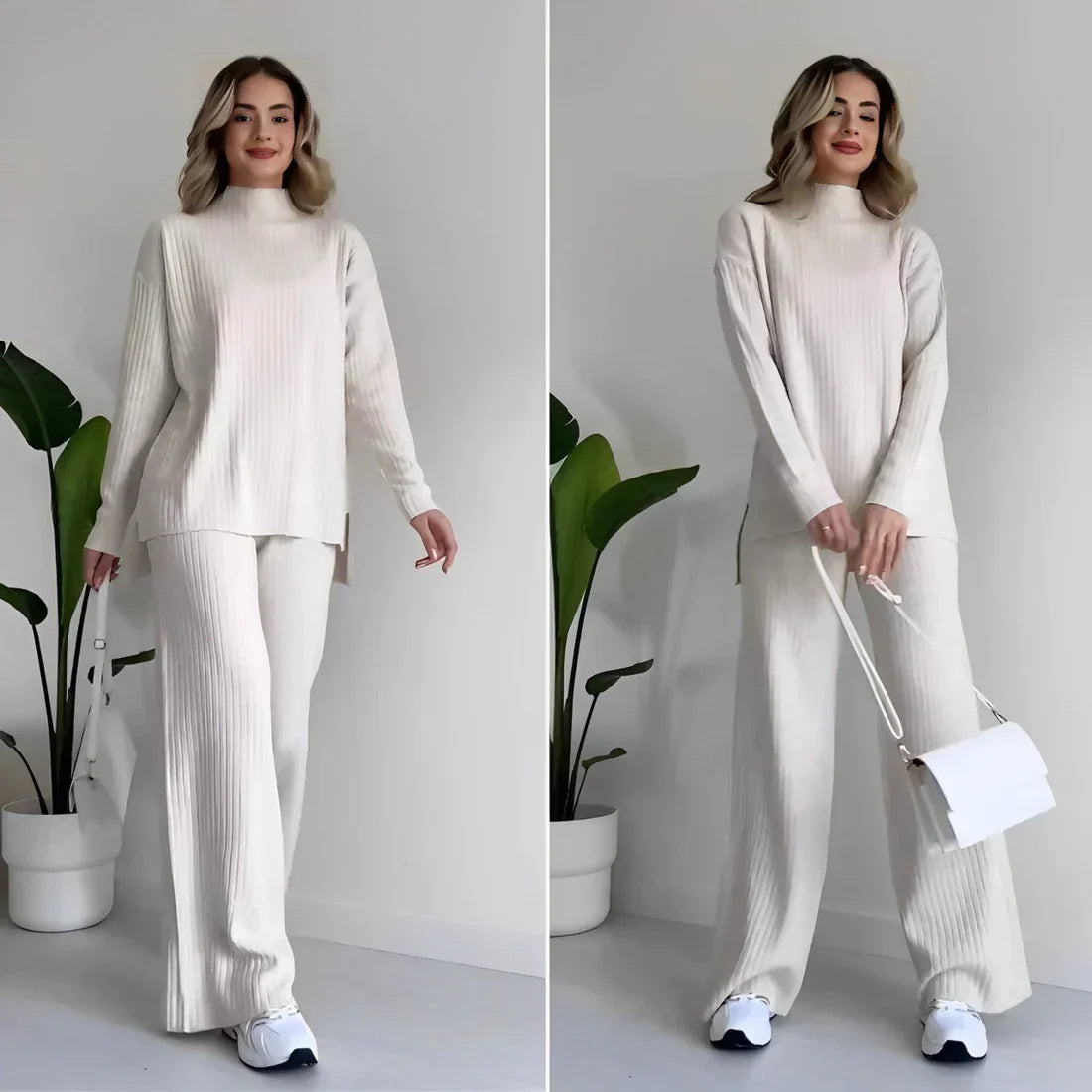IVORY | CHICH TURTLENECK TWO PIECE